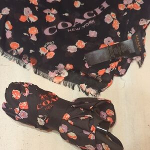 Coach Scarf & Umbrella Set